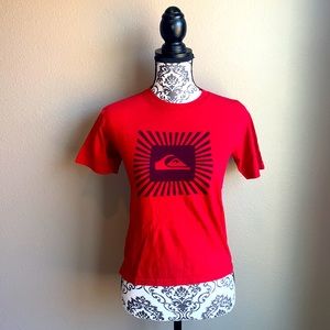 Quiksilver Red & Black Logo T-Shirt *2 for $5*